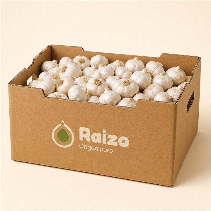 Caja Raizo con ajo a granel