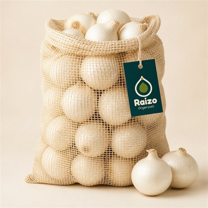 Malla Raizo con cebolla blanca